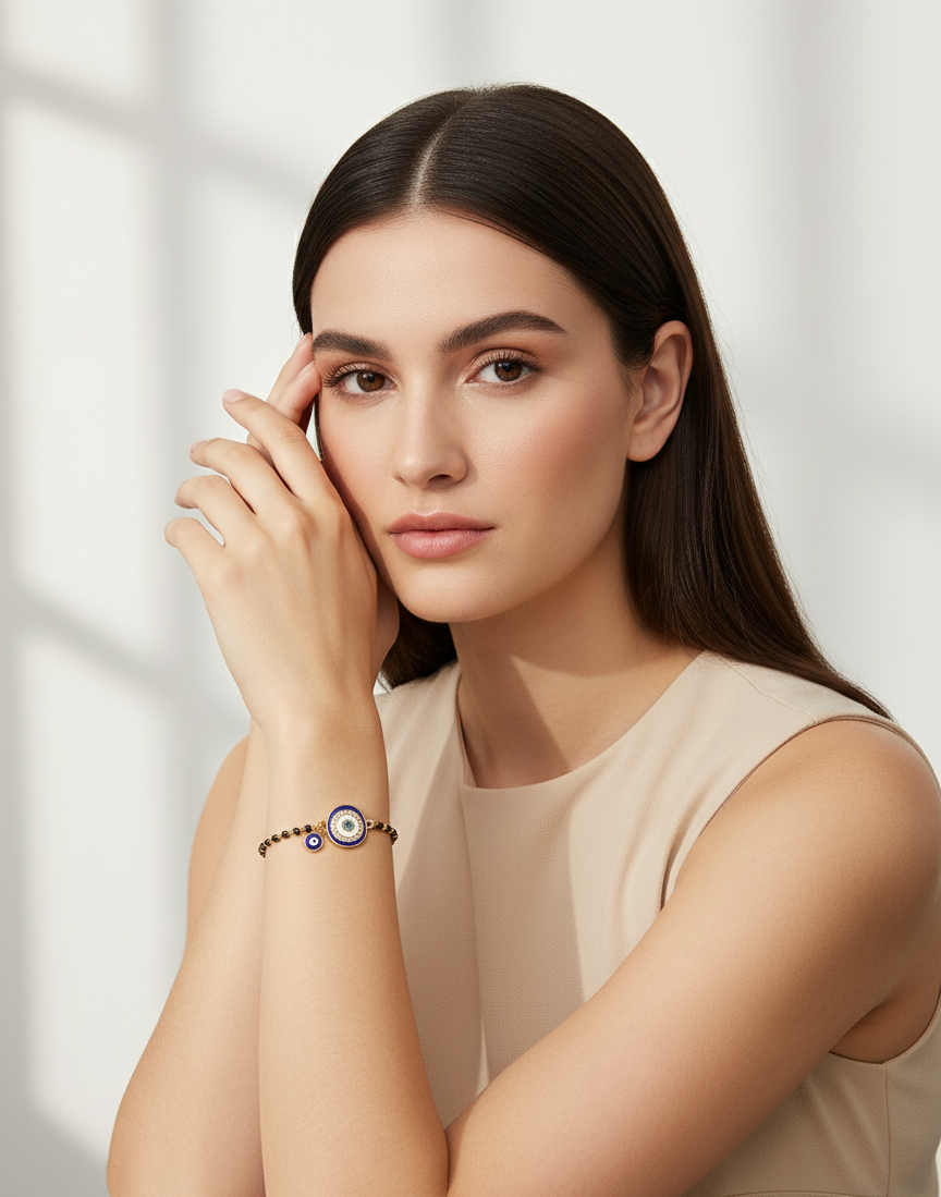 Elegant Evil Eye Charm Bracelet ✨🧿